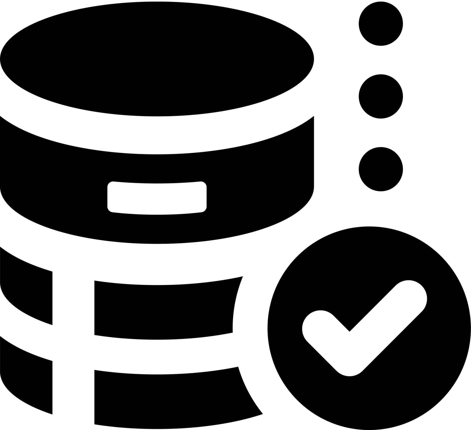 Safe database icon. Vector EPS file.