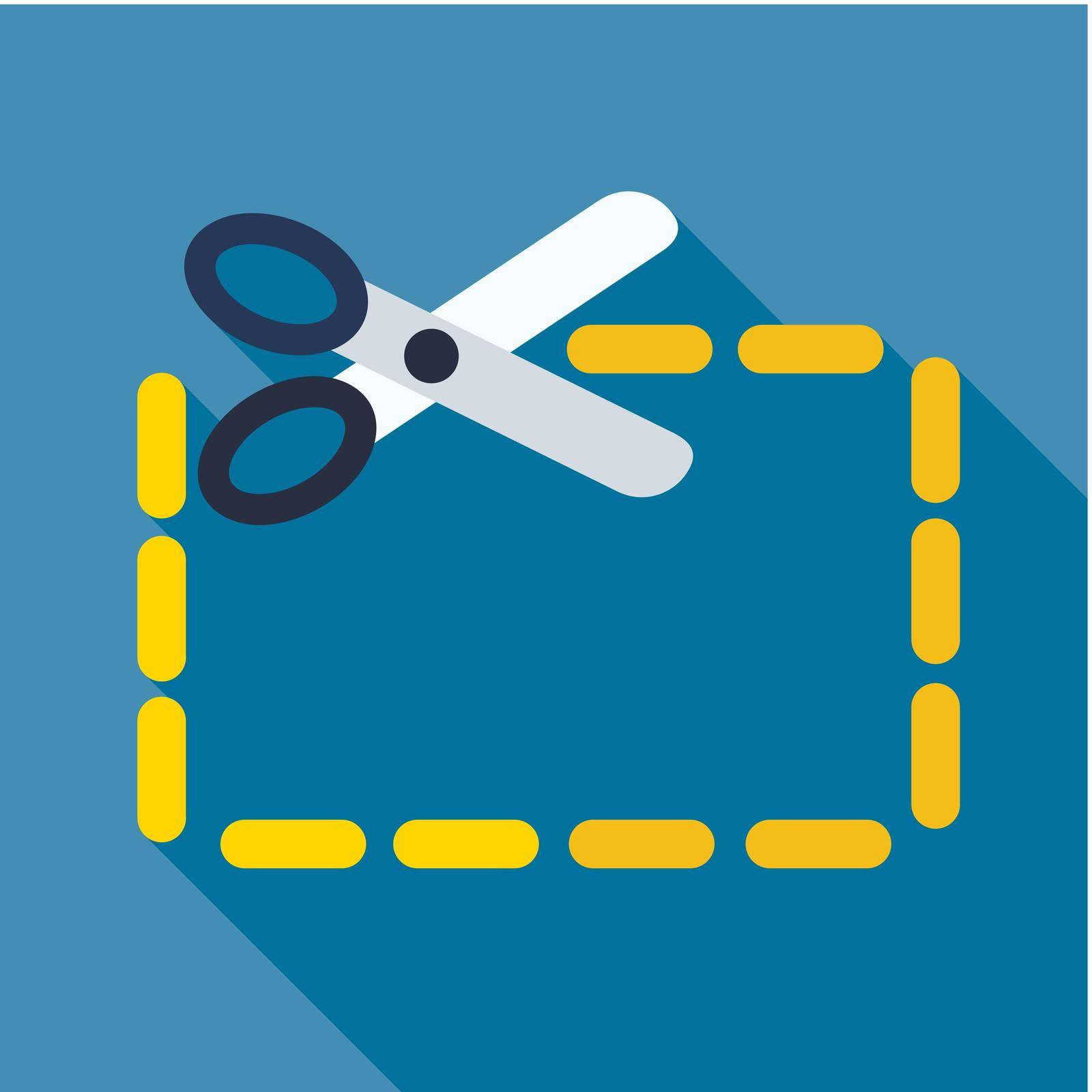Coupon cutting icon by nosik