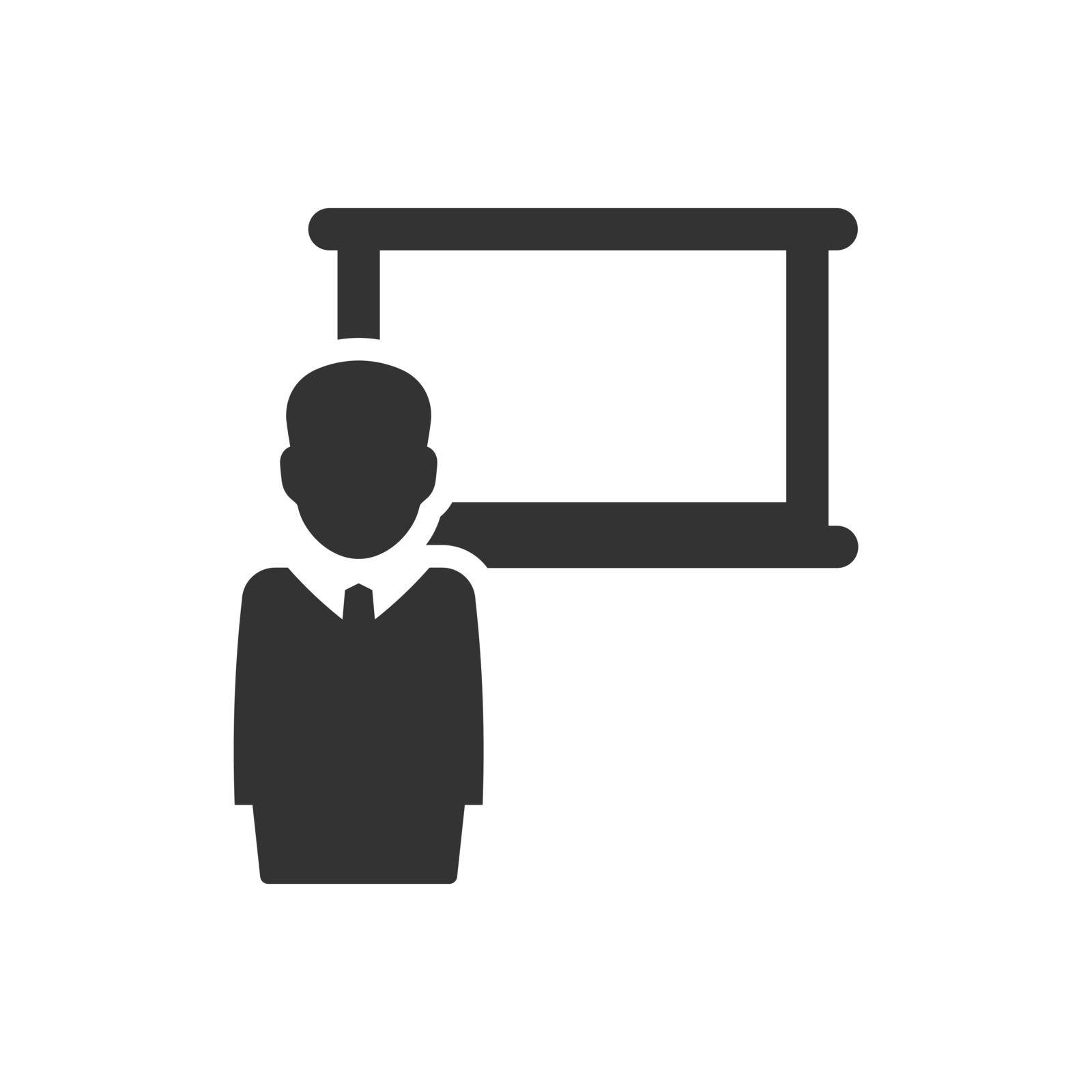 Training lecture icon. Vector EPS file. 