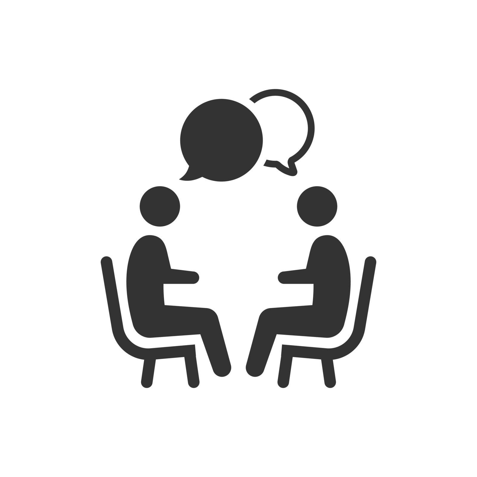 Business negotiation icon. Vector EPS file. 