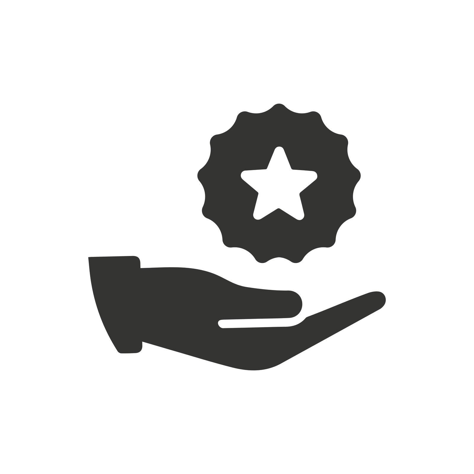 Quality Ribbon icon. Vector EPS file.
