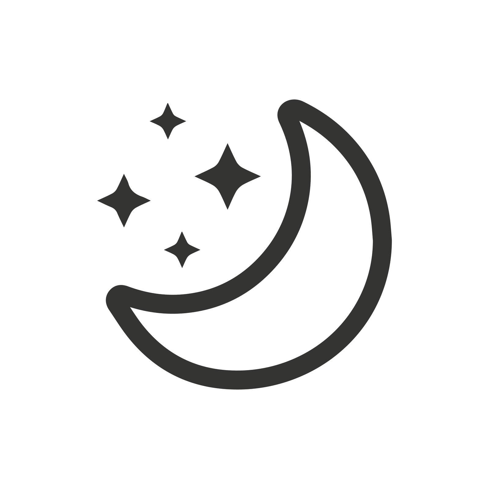 Moonlight icon. Vector EPS file.