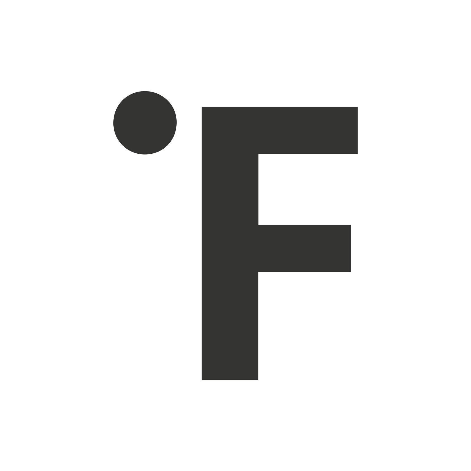 Fahrenheit icon. Vector EPS file.