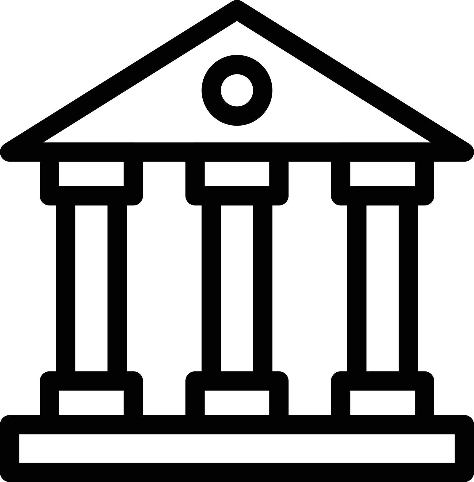 banking vector thin line icon
