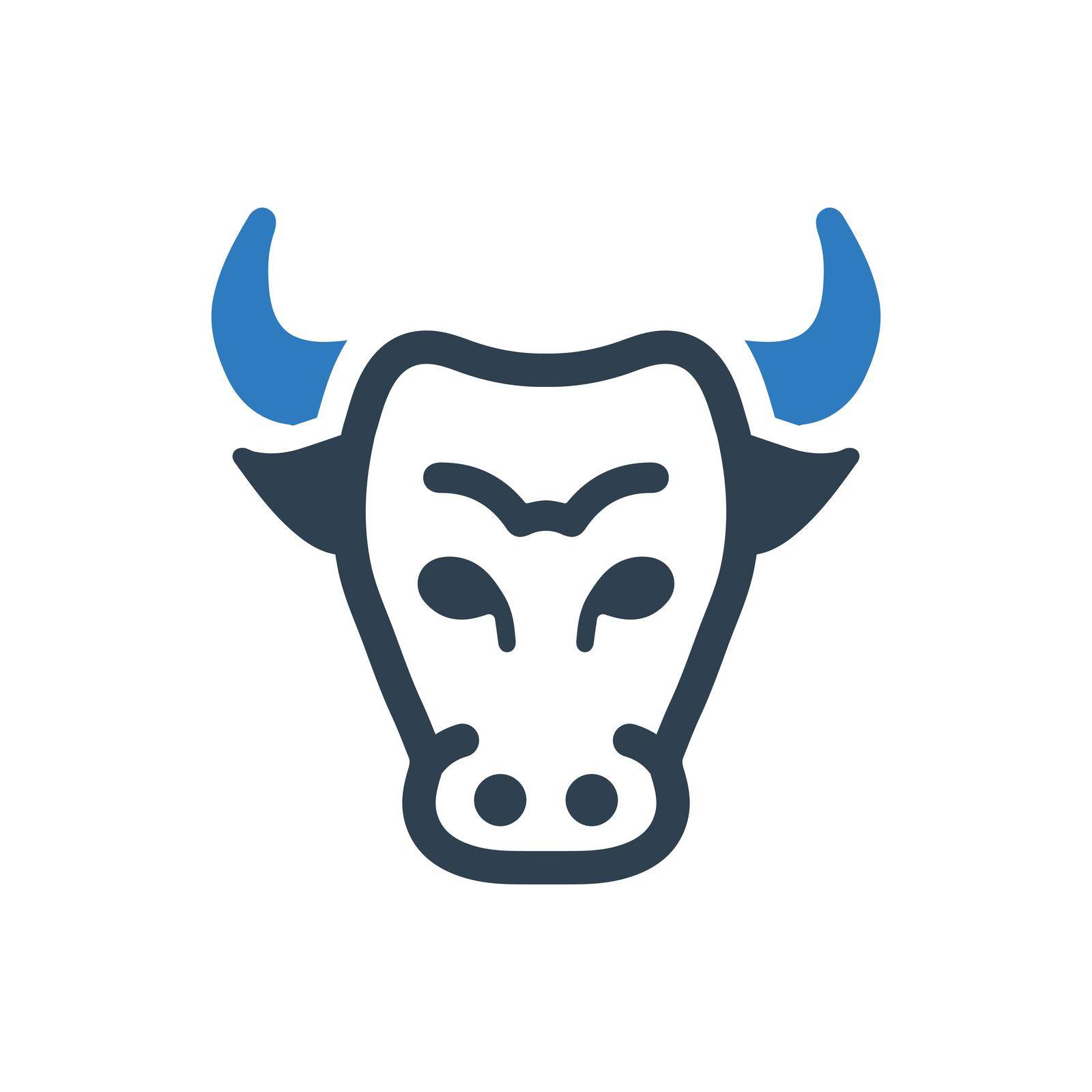 Bull Market icon. Vector EPS file.
