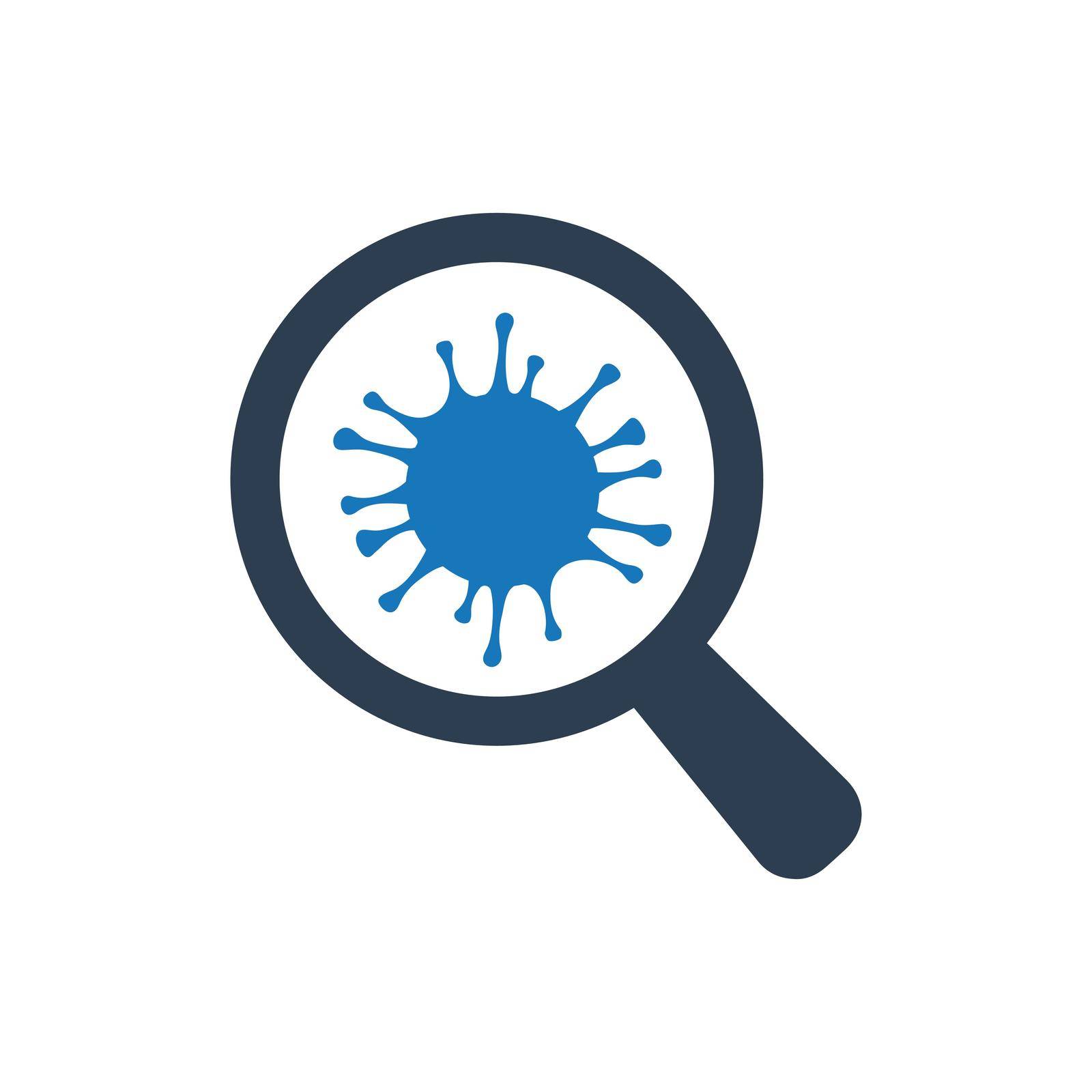 Find Bacteria icon. Vector EPS file.