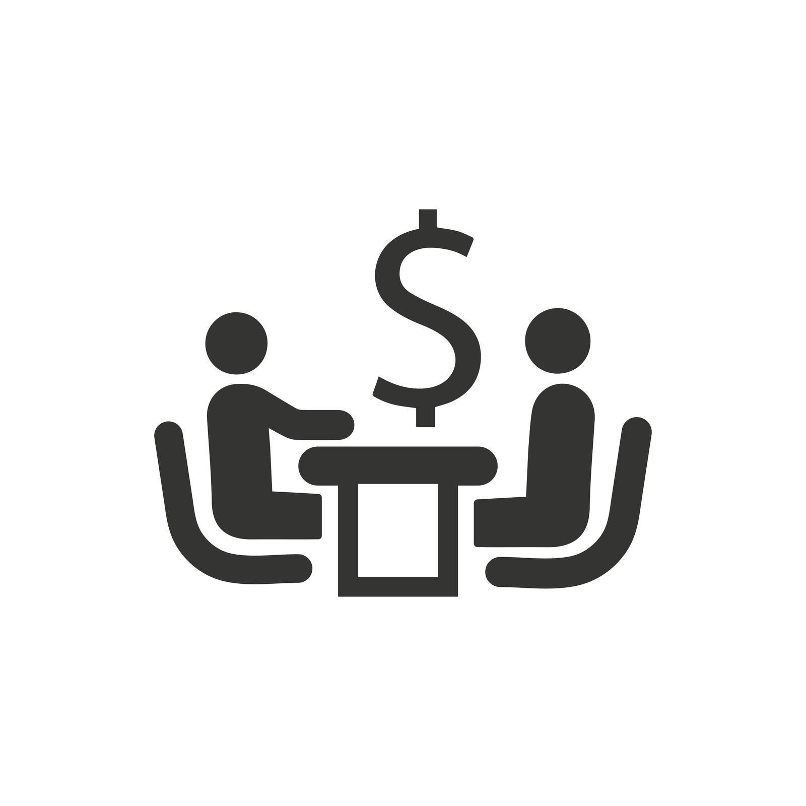 Financial Discussion icon. Vector EPS file.