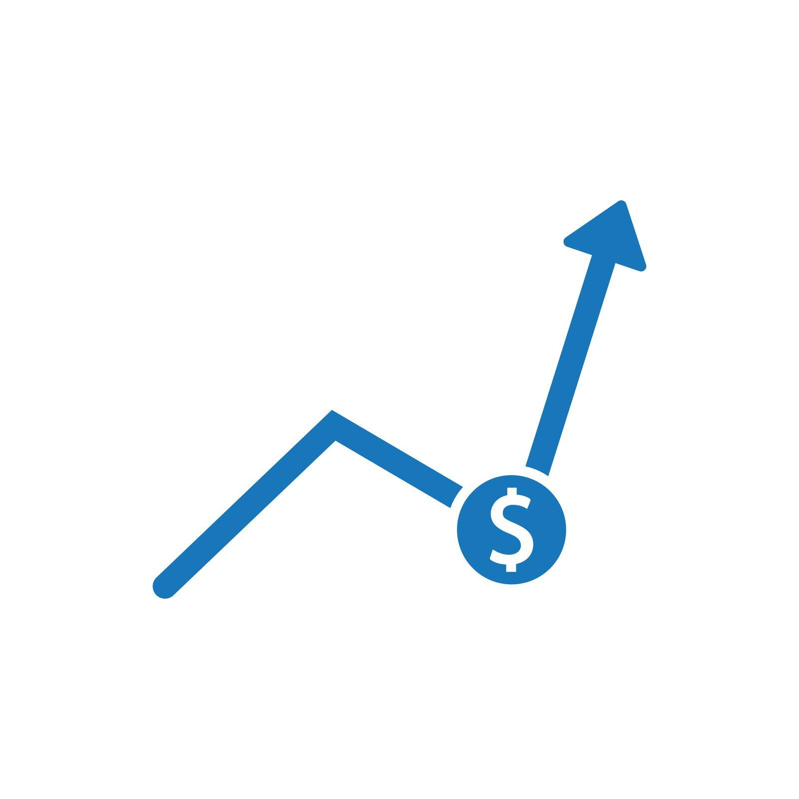Financial Growth icon. Vector EPS file.