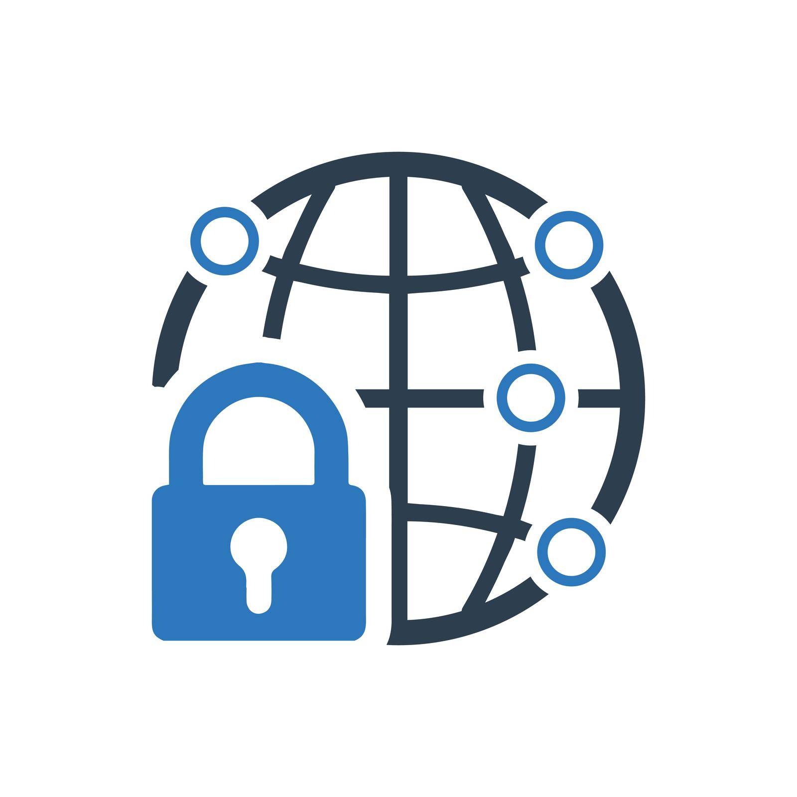 Network Protection icon. Vector EPS file.