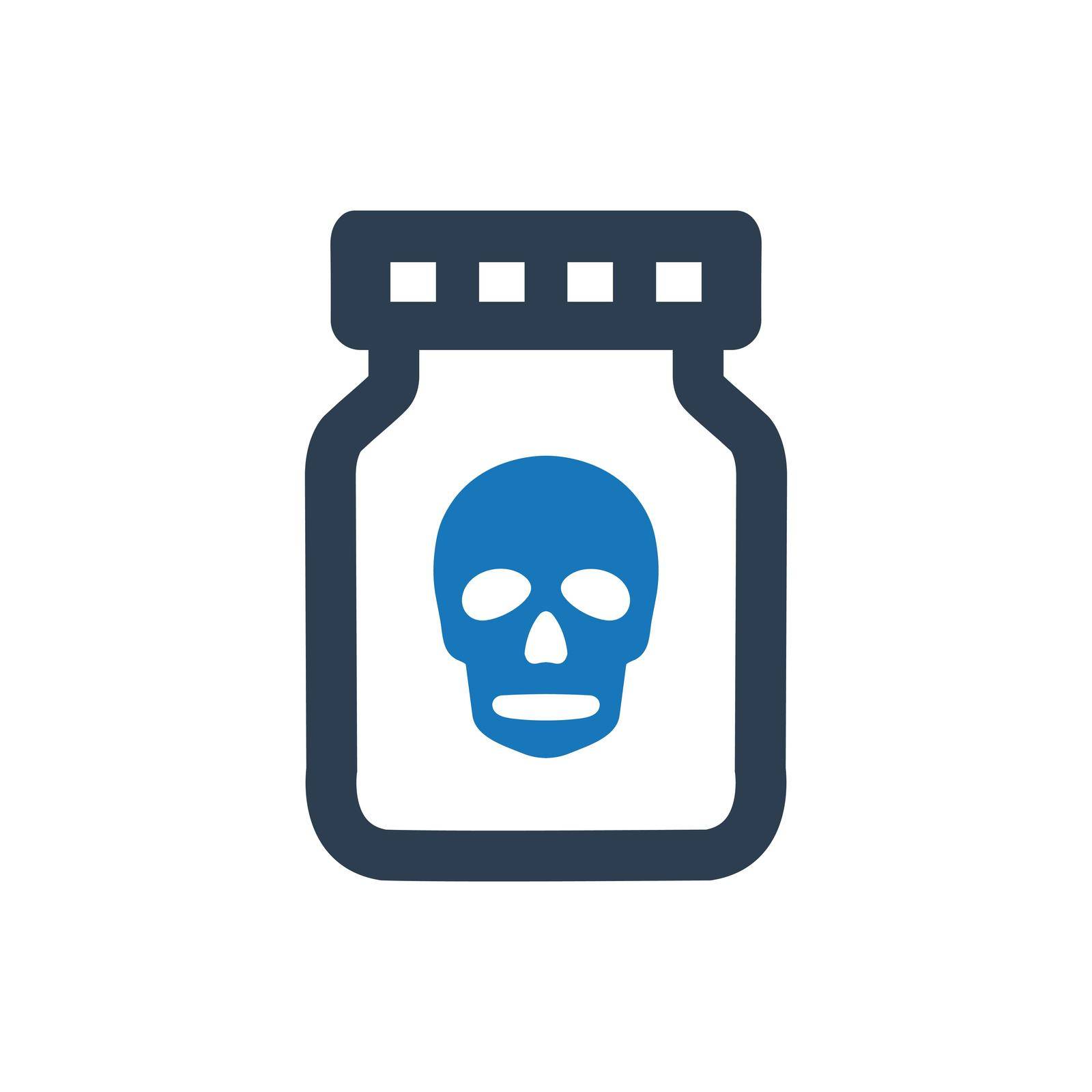 Toxic Bottle icon. Vector EPS file.