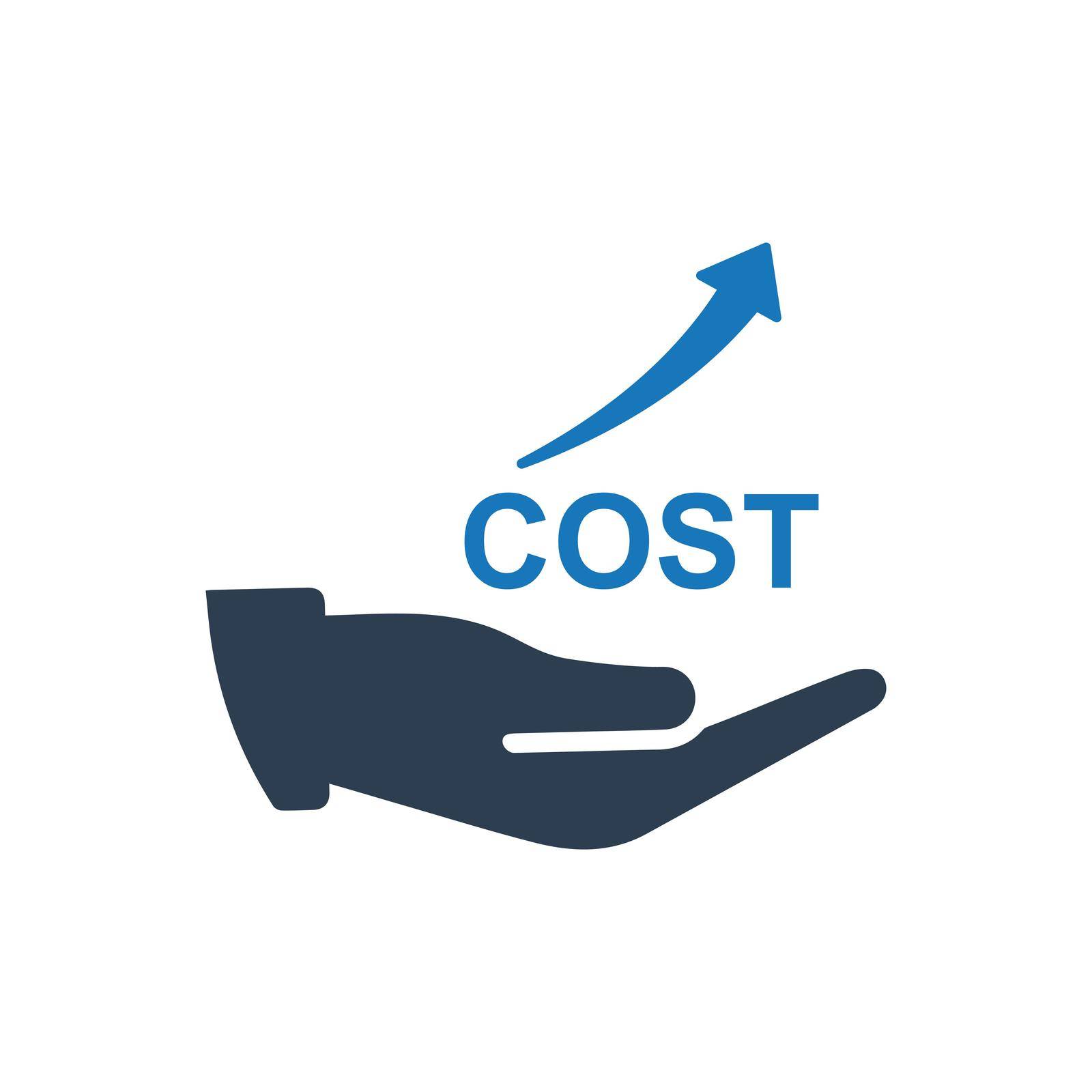 Rising Costs icon. Vector EPS file.