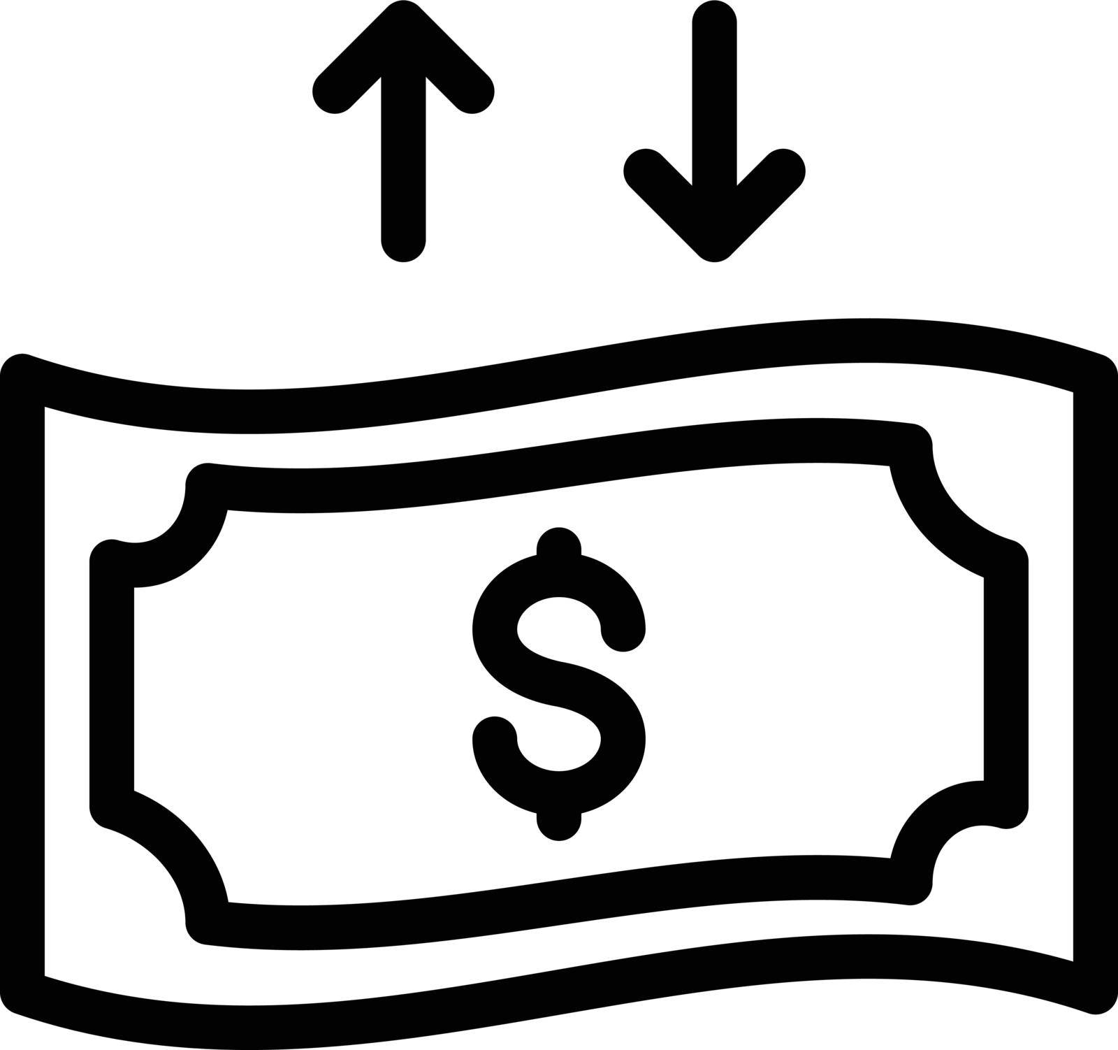 money vector thin line icon
