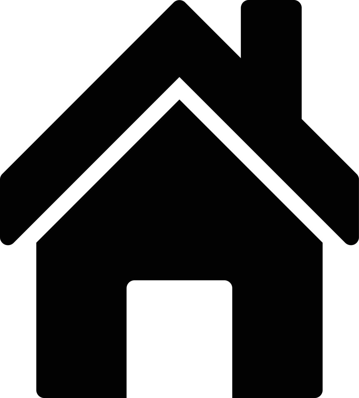 house vector glyph flat icon