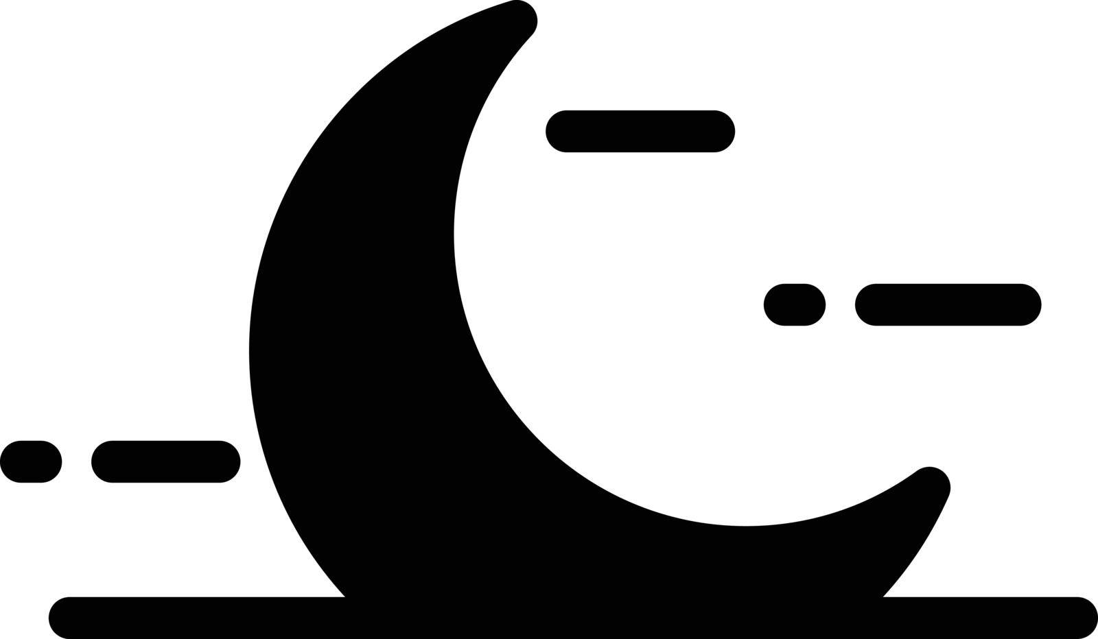 night vector glyph colour icon