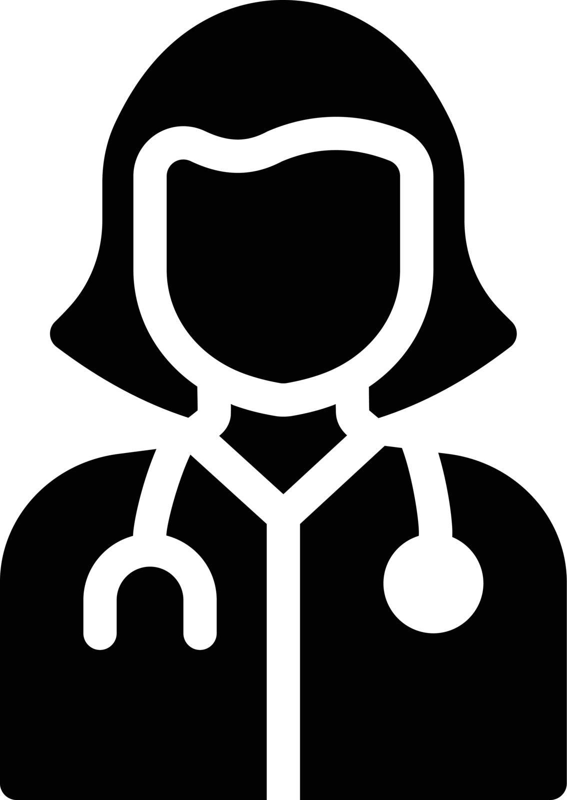 lady doctor vector glyph flat icon