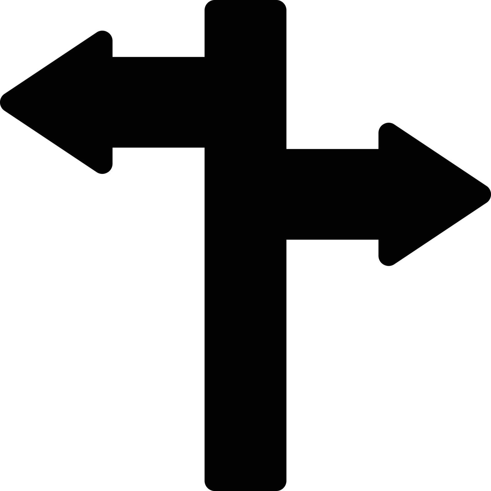 direction arrow vector glyph flat icon