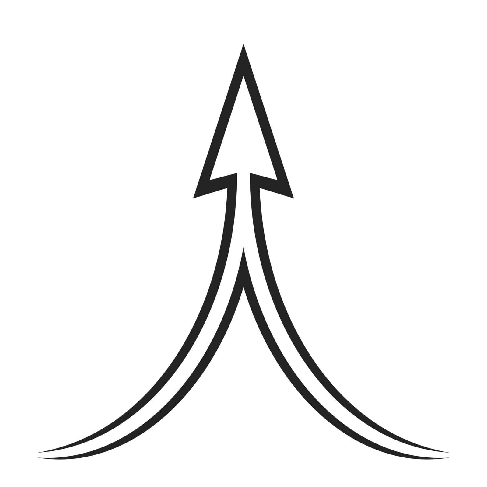 Climb up icon double combined arrow indicates take off value stock illustration by koksikoks
