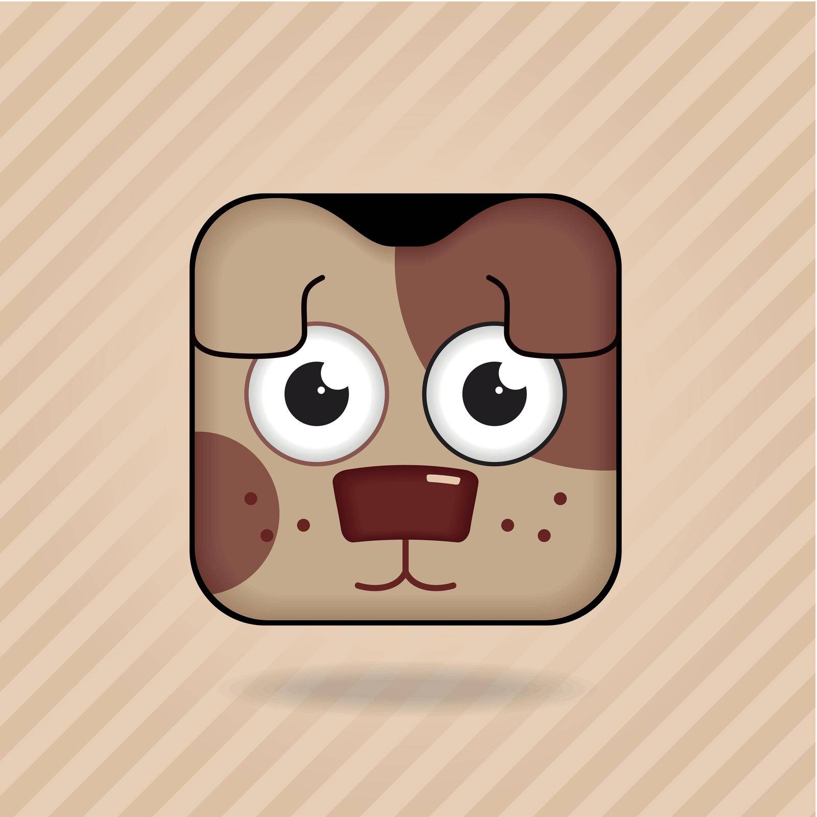 app icon dog vector animal eps 10