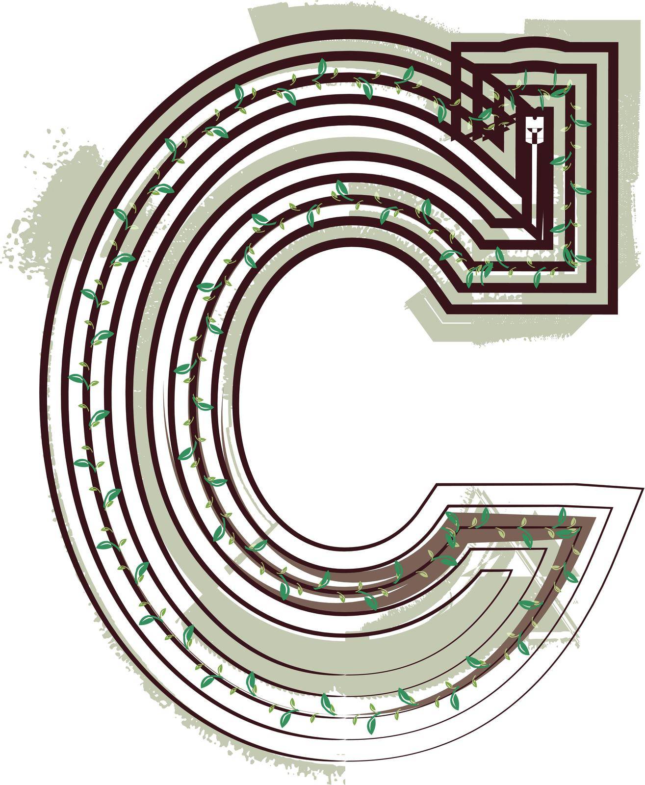 Letter C Eco Logo Icon Design by aroas