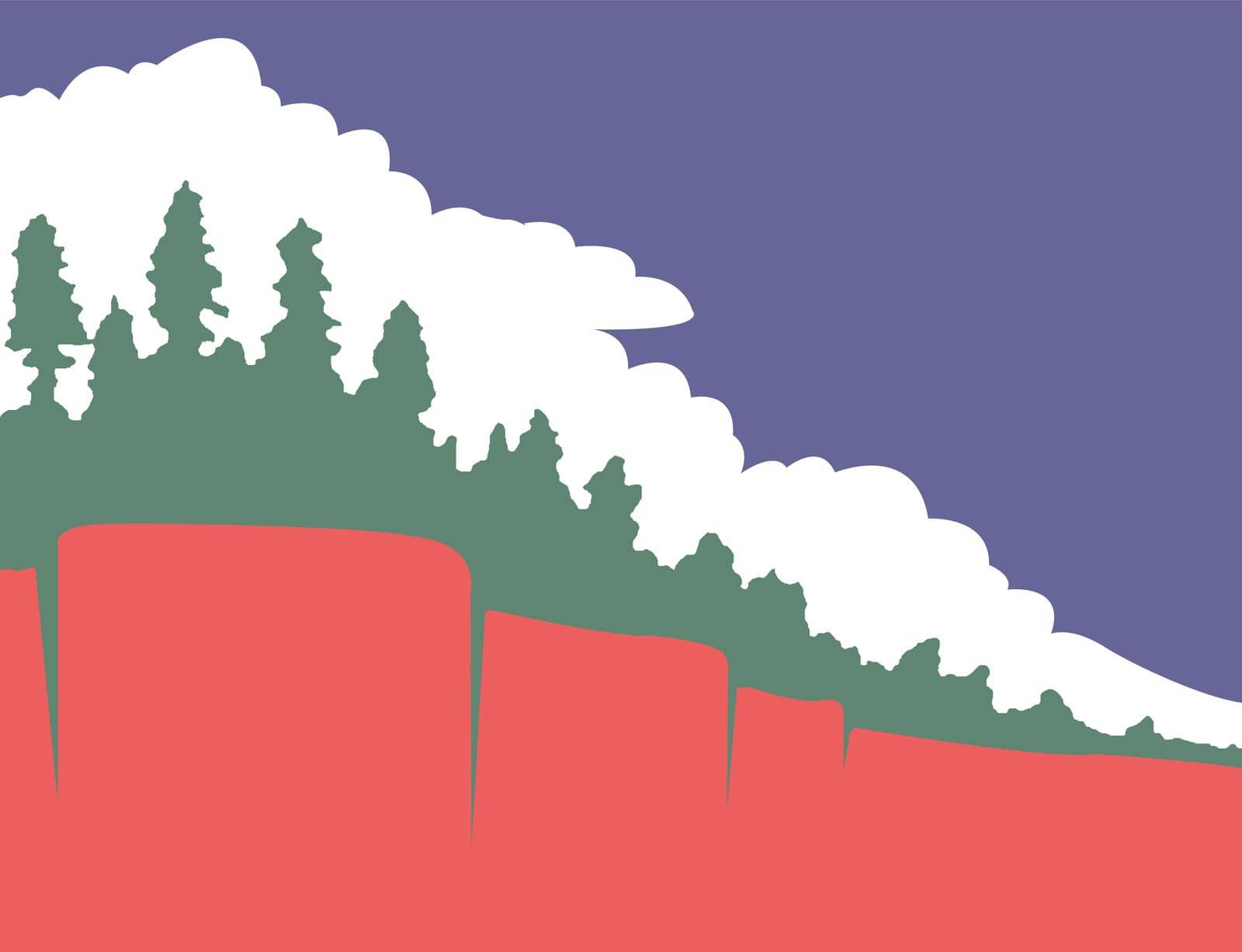 The traditional flag of Paradise Town flag California