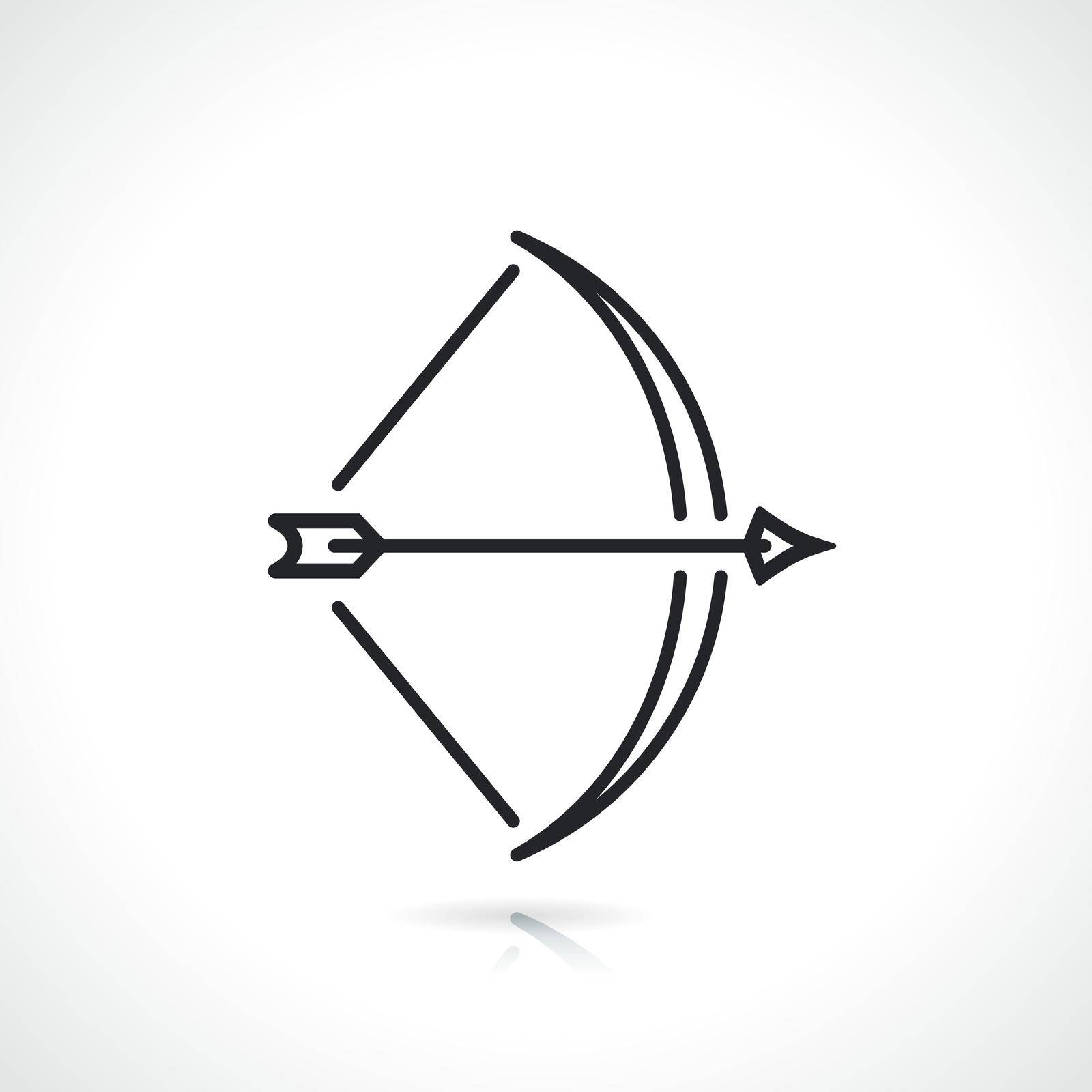 bow and arrow line icon by Francois_Poirier