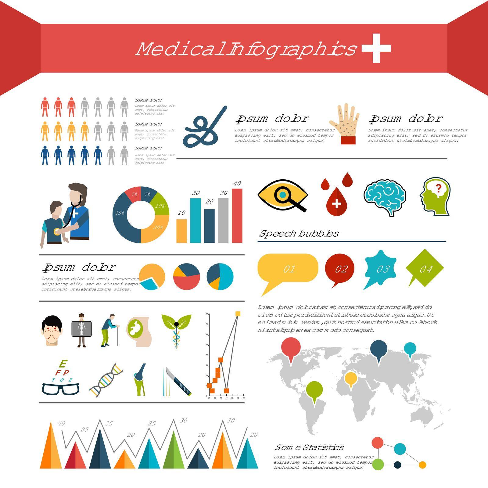 Medical Infographics Set by mstjahanara