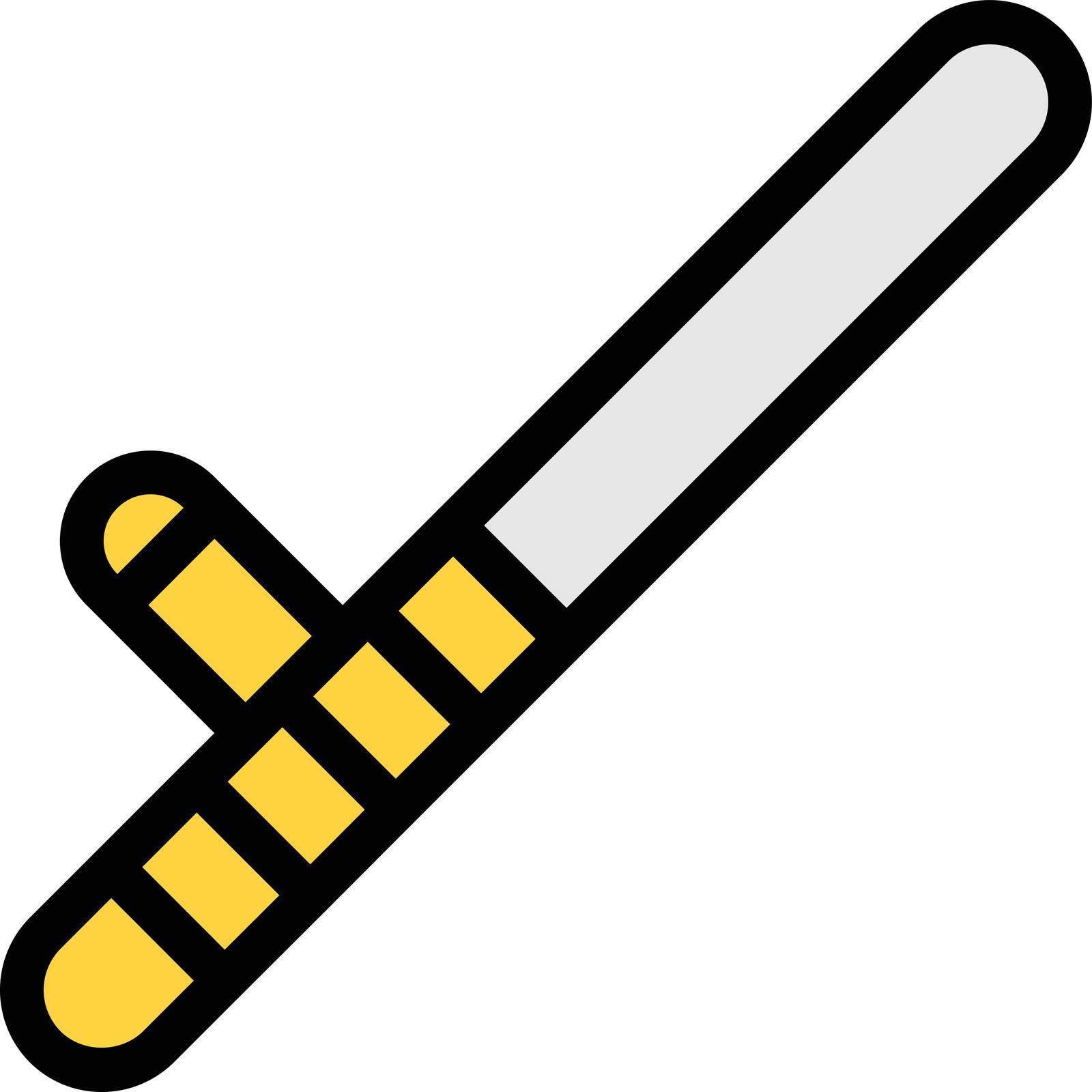 baton vector illustration isolated on a transparent background . storke vector icons for concept or web graphics.