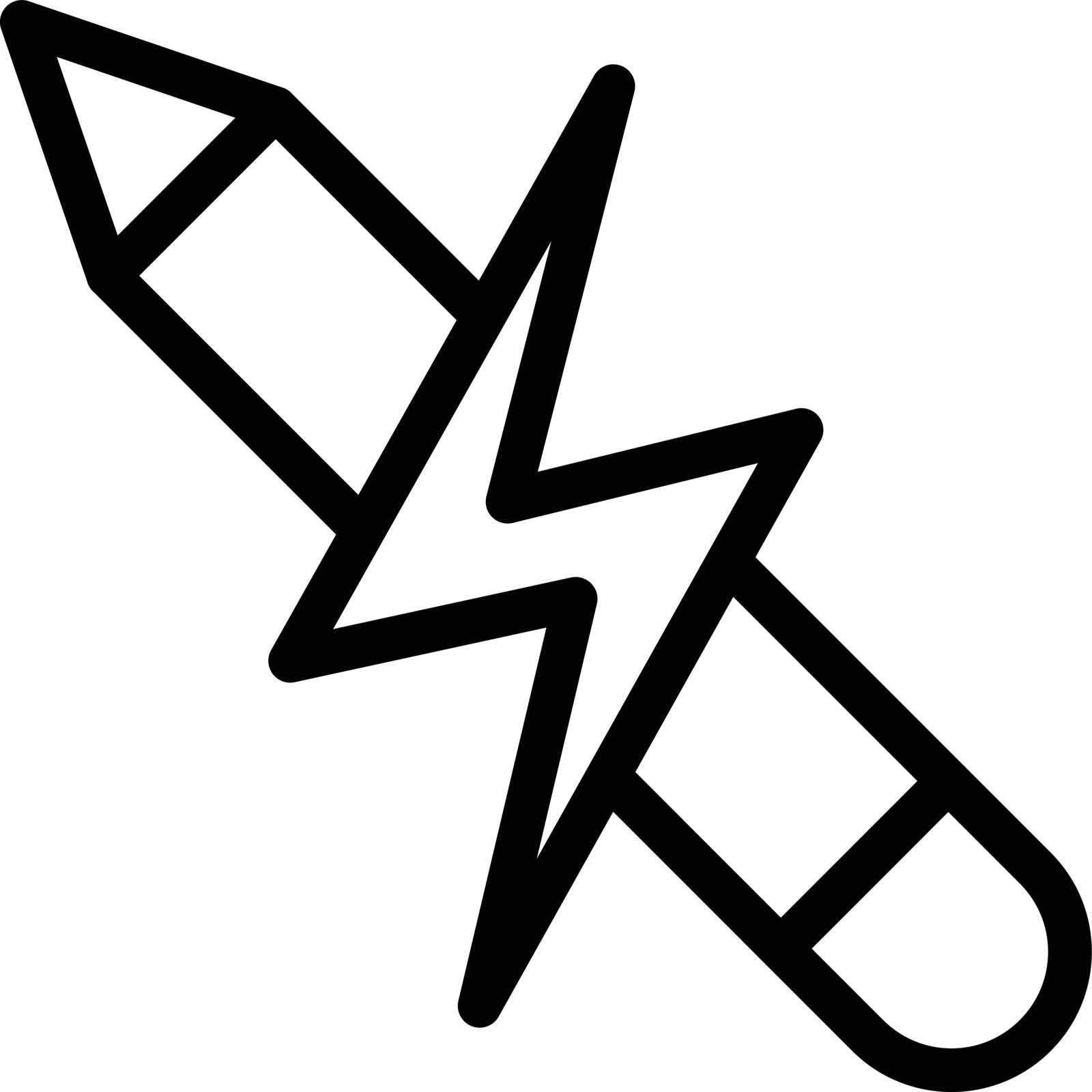 pencil vector thin line icon