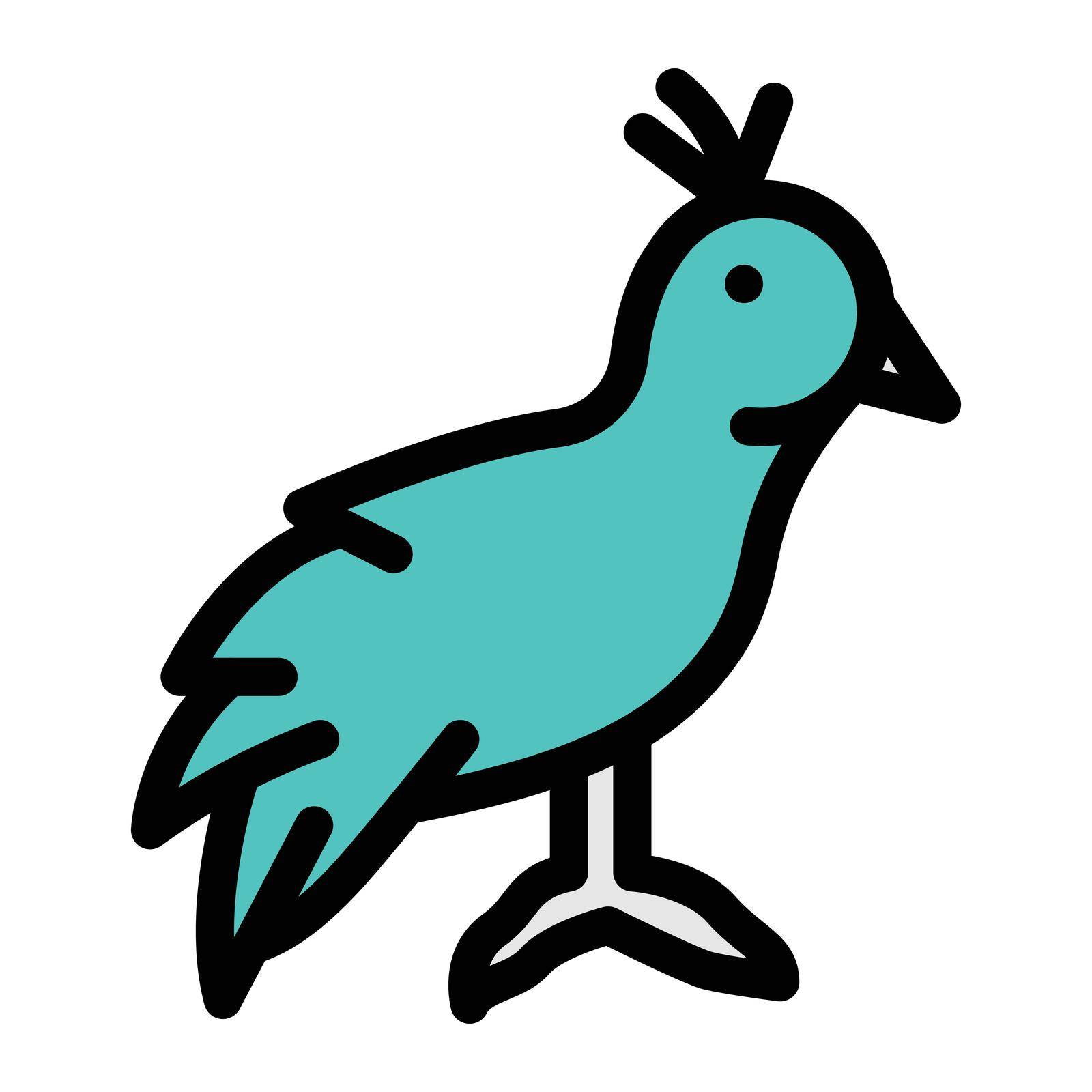bird Vector illustration on a transparent background. Premium quality symbols. Gyliph vector icon for concept and graphic design.