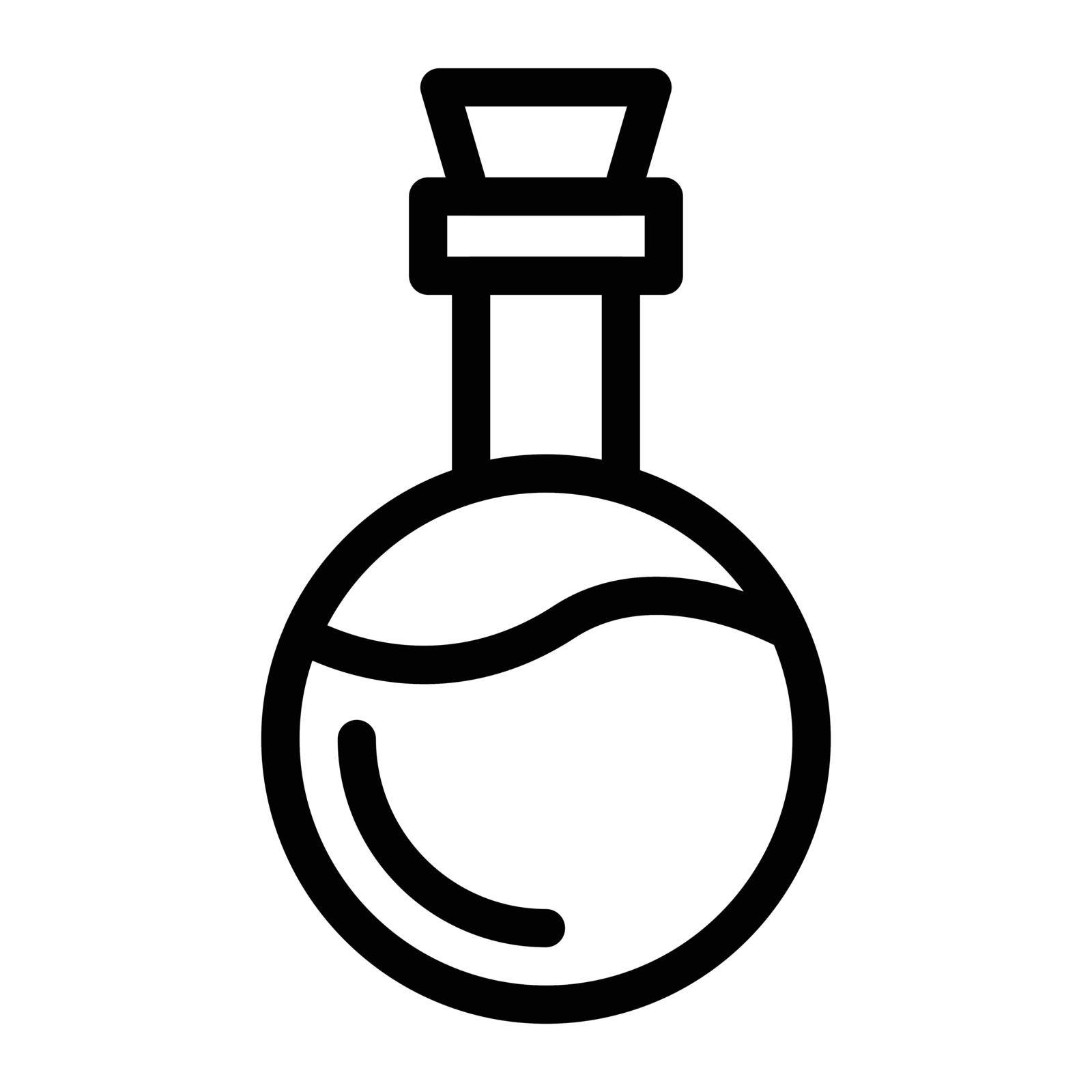 bottle Vector illustration on a transparent background. Premium quality symbols. Stroke vector icon for concept and graphic design