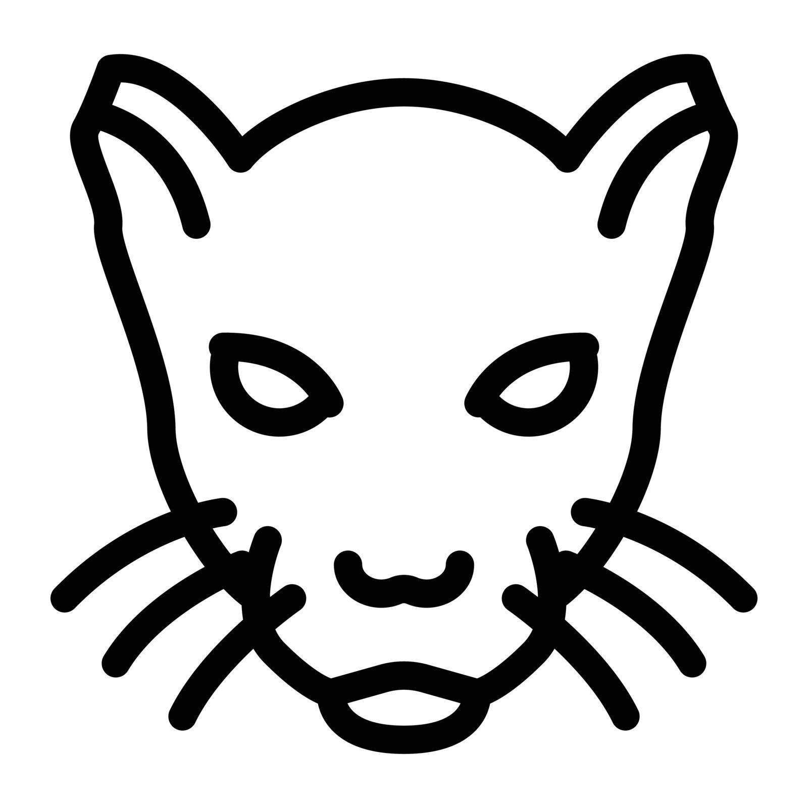 panther Vector illustration on a transparent background. Premium quality symbols. Gyliph vector icon for concept and graphic design.