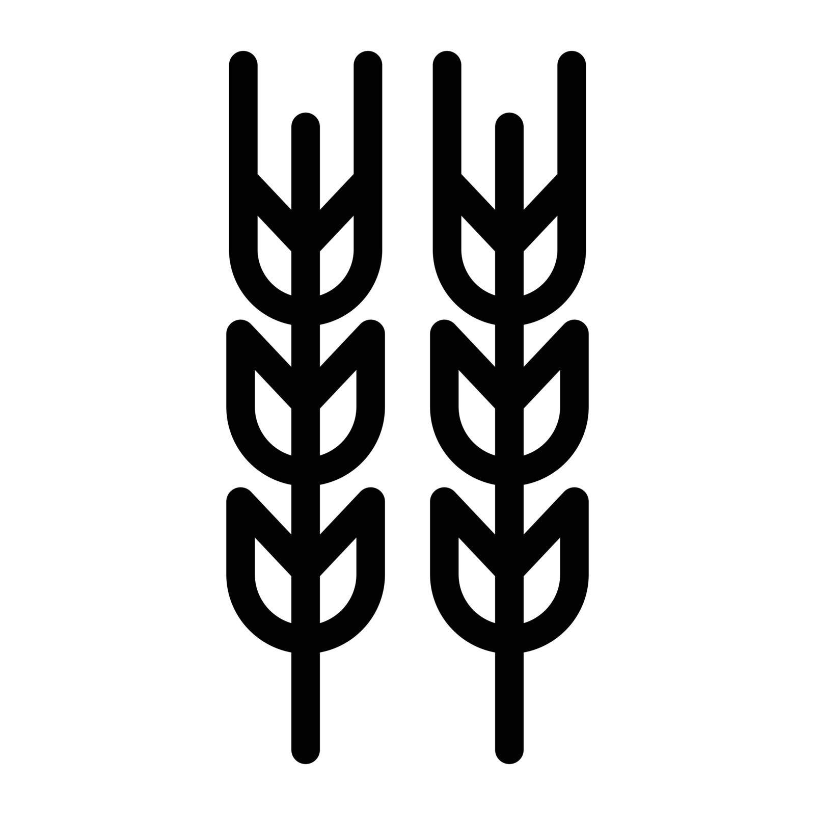 grain Vector illaustration on a transparent background. Premium quality symbols. Stroke vector icon for concept and graphic design