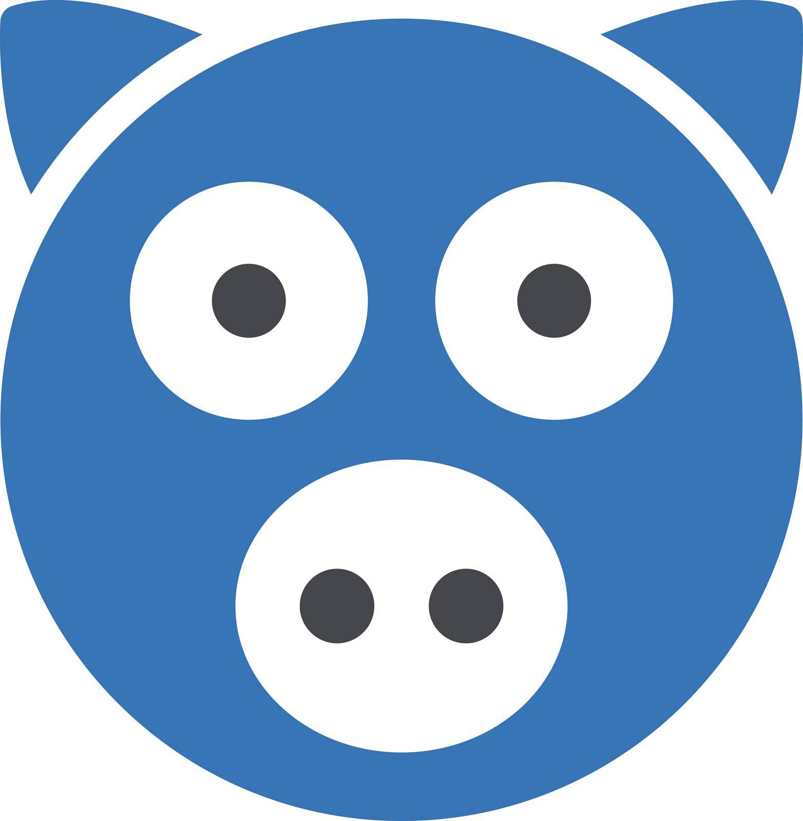 pig Vector illustration on a transparent background. Premium quality symbols. Gyliph vector icon for concept and graphic design.