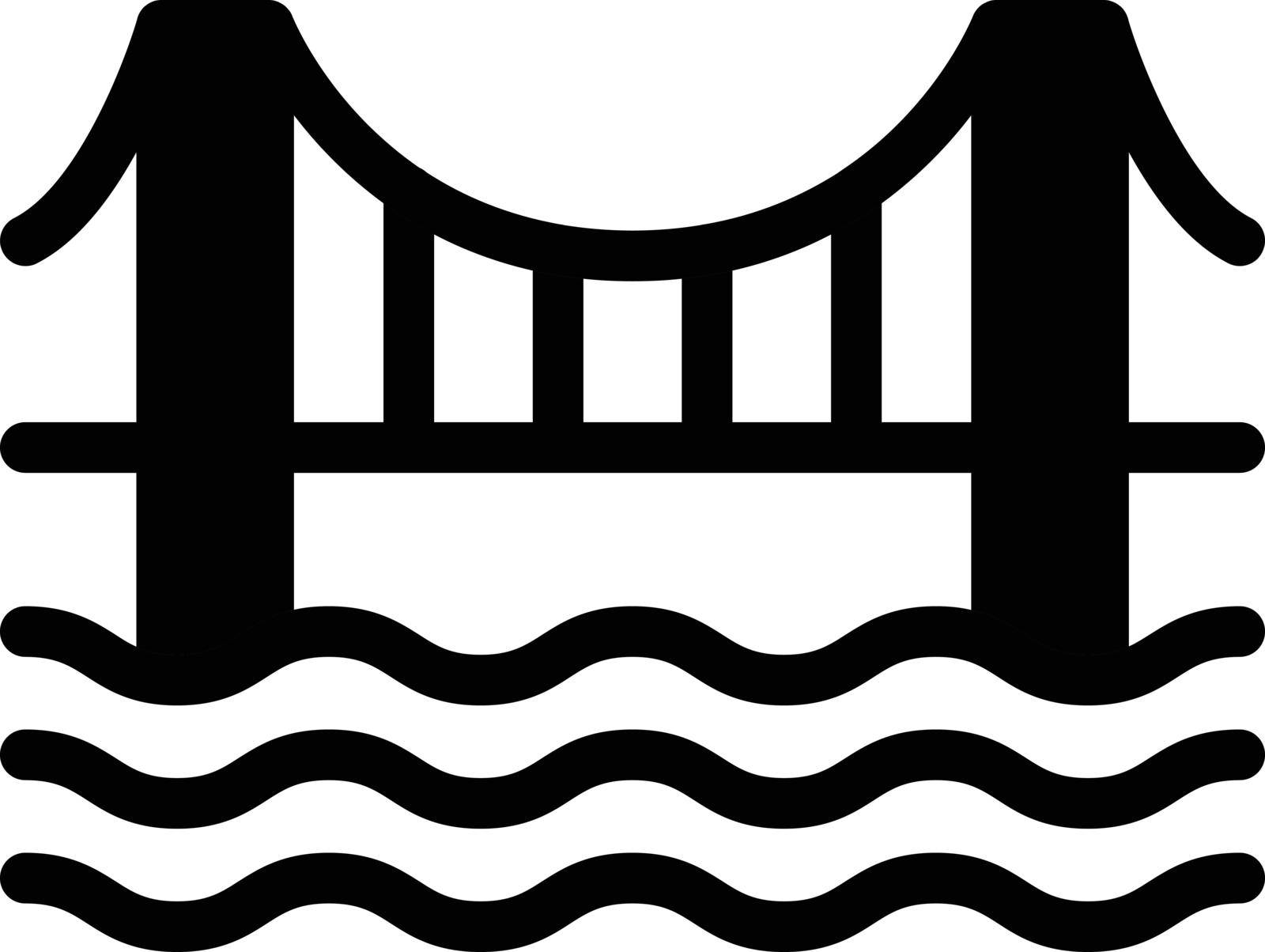 river vector glyph flat icon