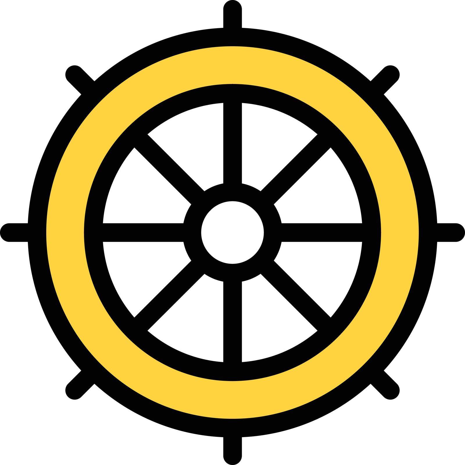 boat vector colour line icon