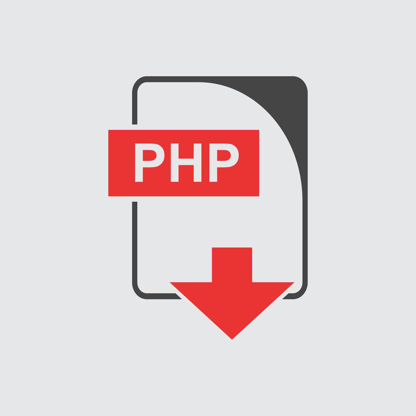 PHP Icon vector flat