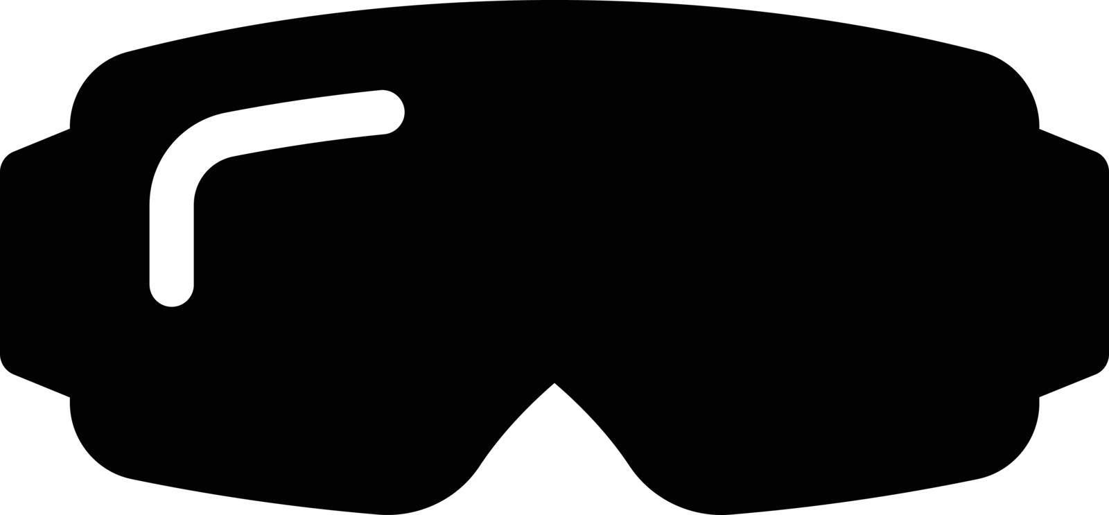 glasses vector glyph flat icon
