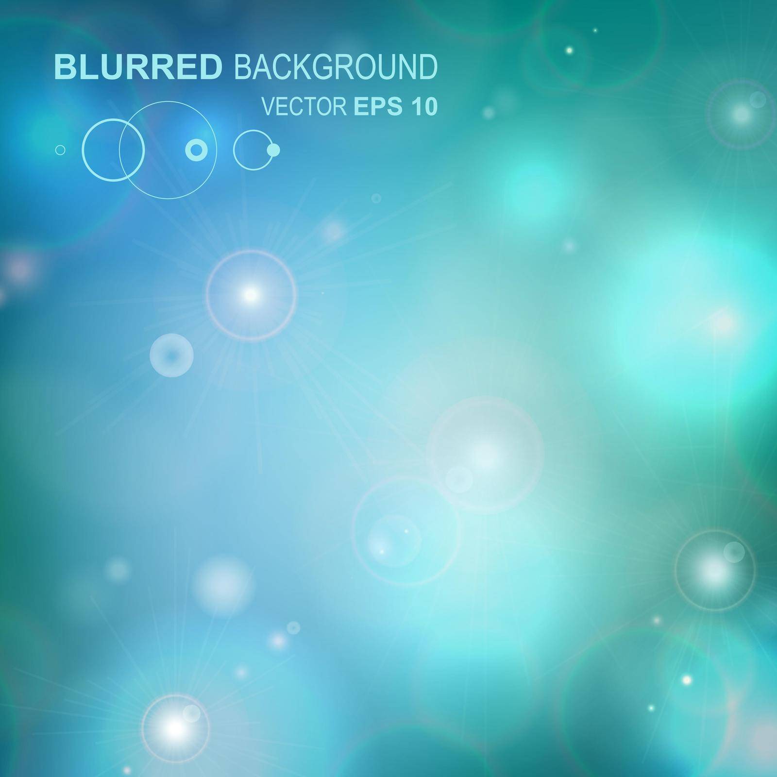 Color Abstract Blurred backgrounds with defocused lights. Colorful bokeh light background. Vector illustration
