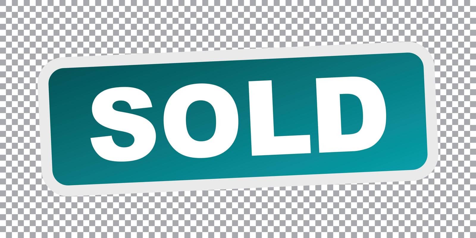 SOLD stamp. Flat vector icon by LysenkoA