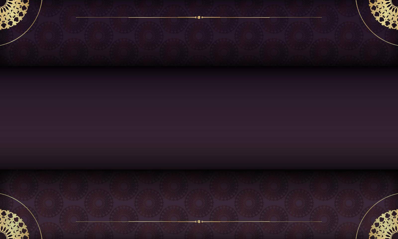 Burgundy background with luxurious gold pattern for design under your logo by Javvani