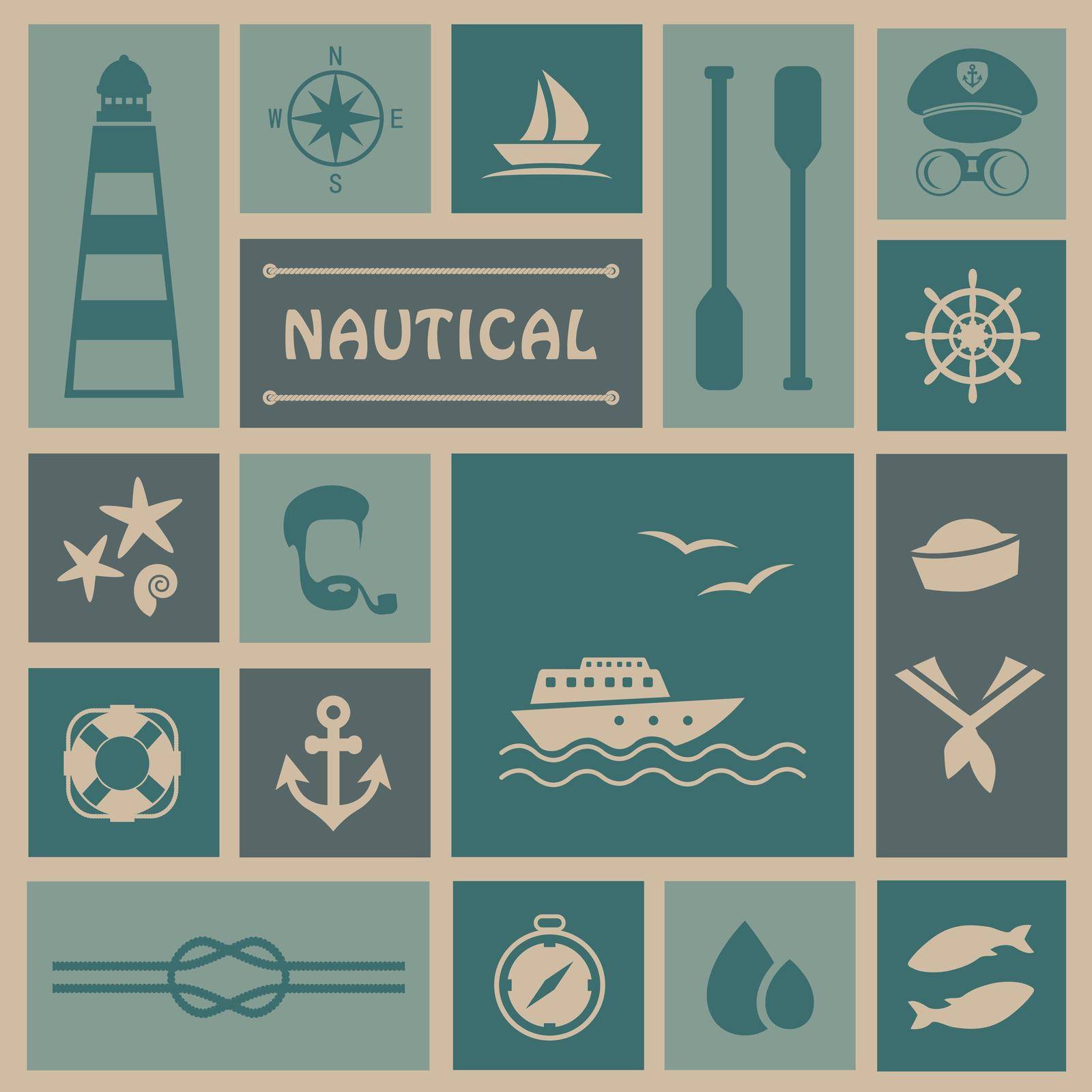 nautical icons by eveleen