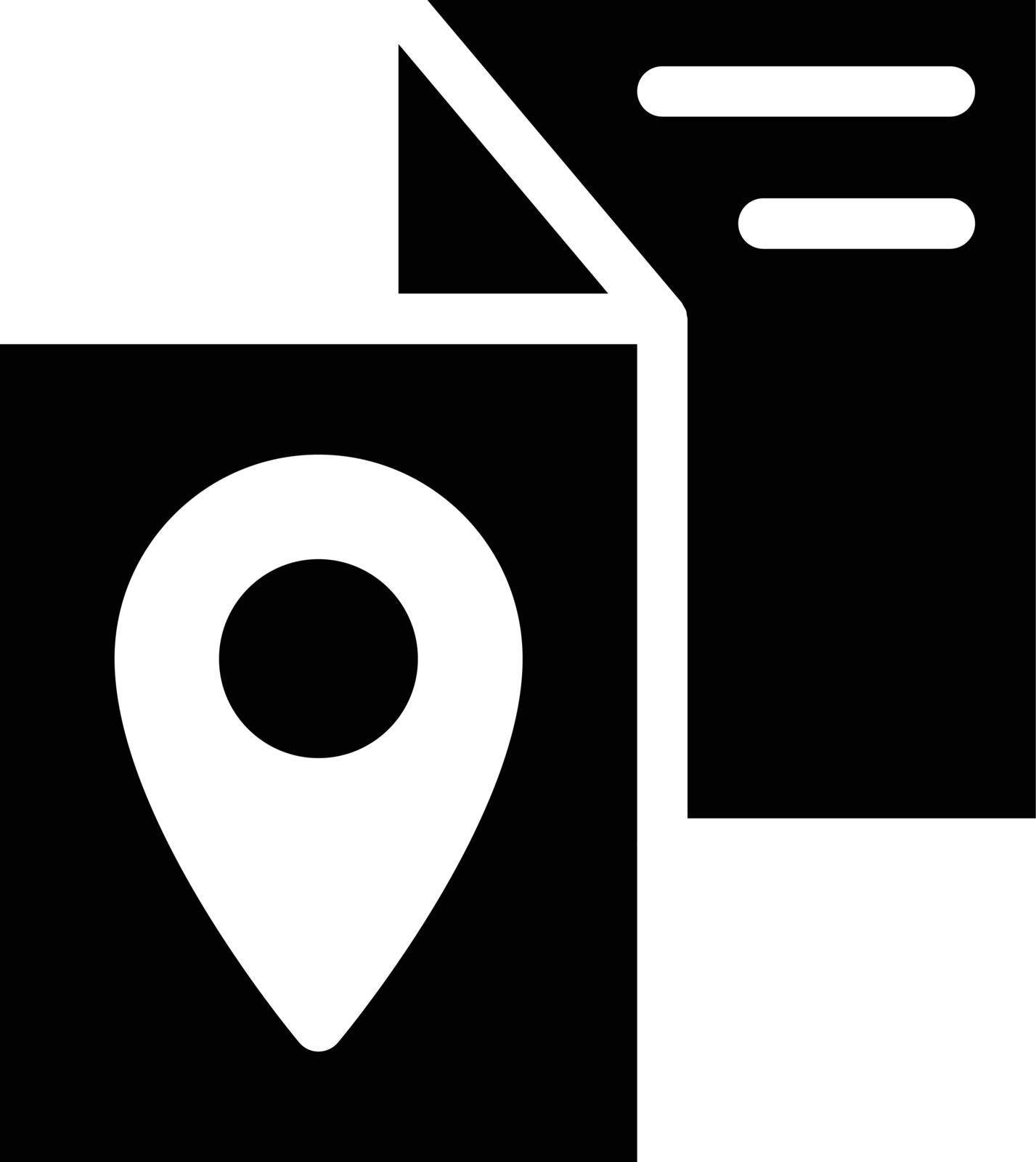 map vector glyph flat icon