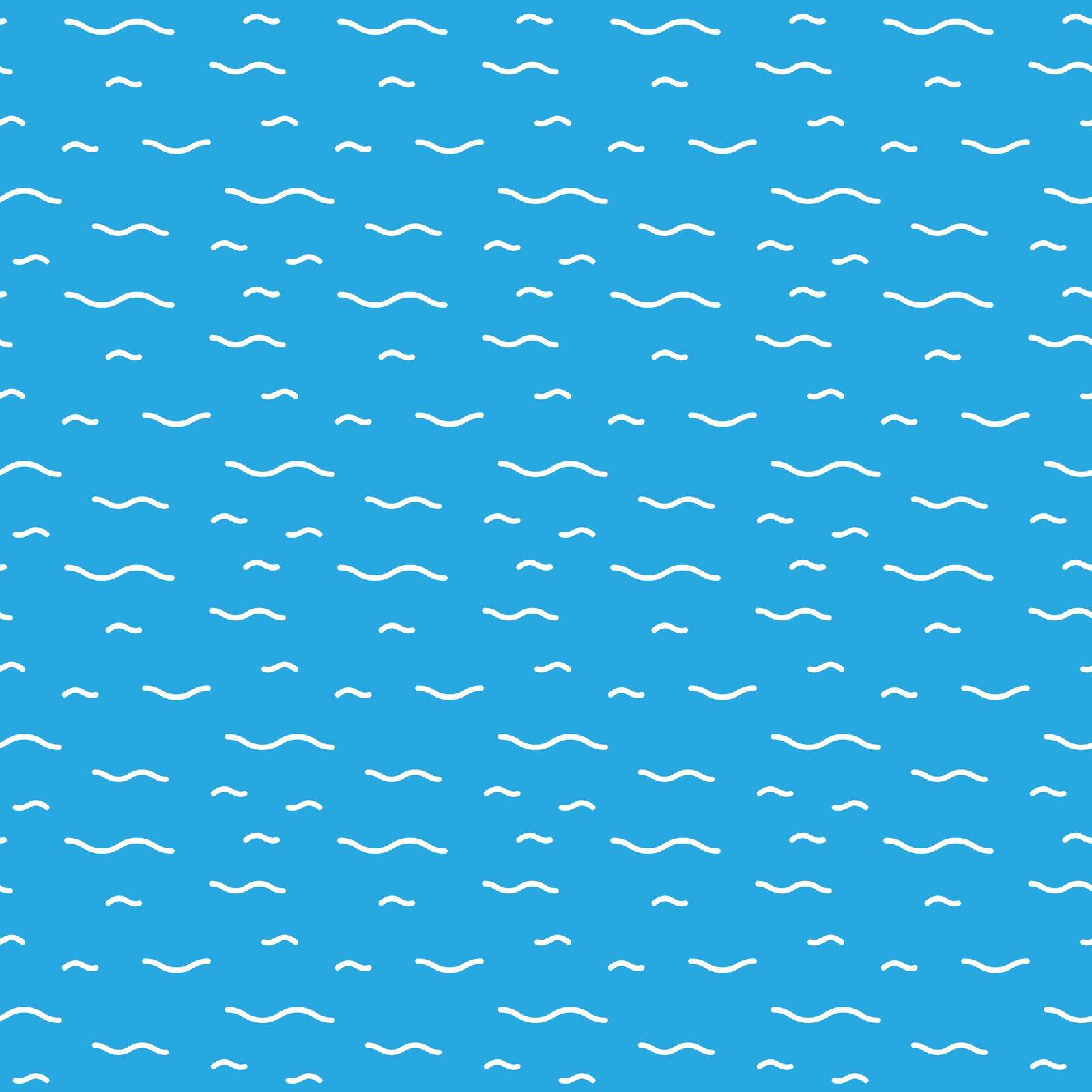Water Vector Seamless Patterns by dacascas