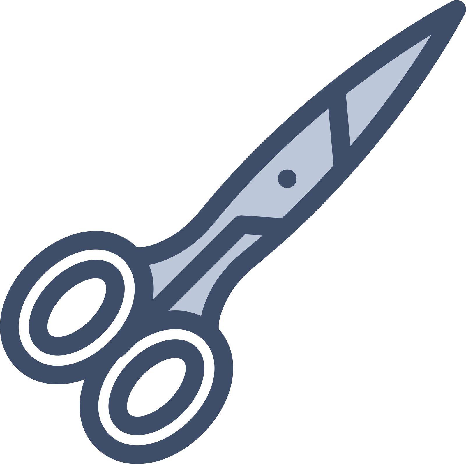 scissor Vector illustration on a transparent background. Premium quality symbols. Stroke vector icon for concept and graphic design.