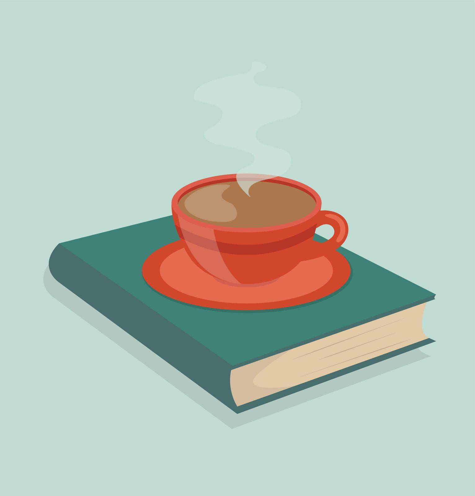 coffee hot with book by focus_bell