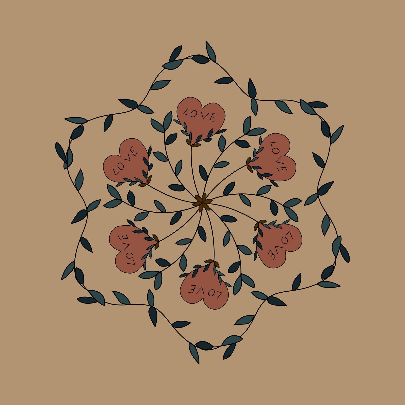 abstract flower ornament