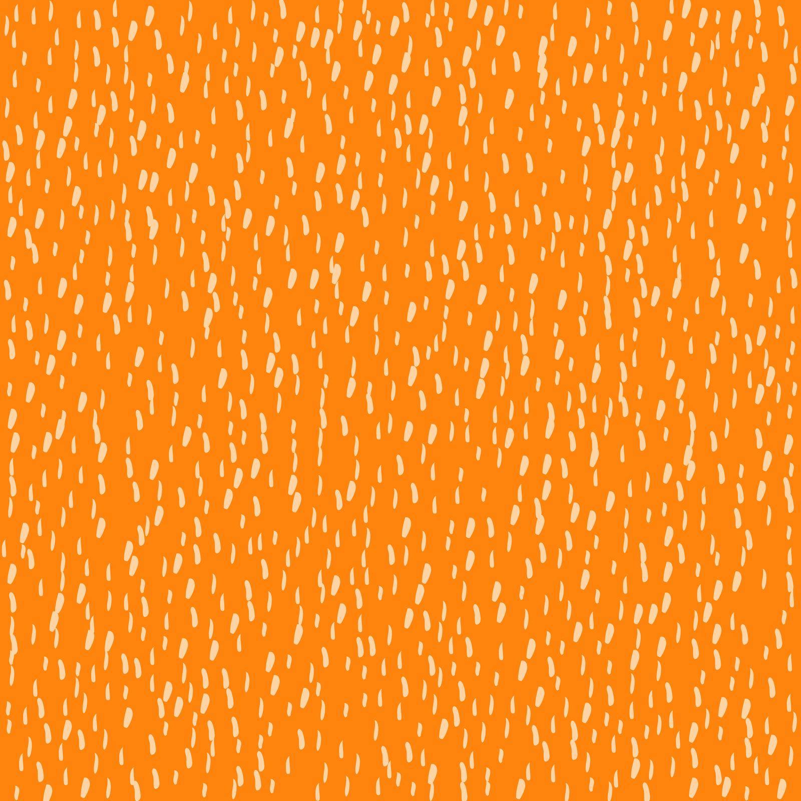 Doodle orange background in vector. For web, textures, textile. 