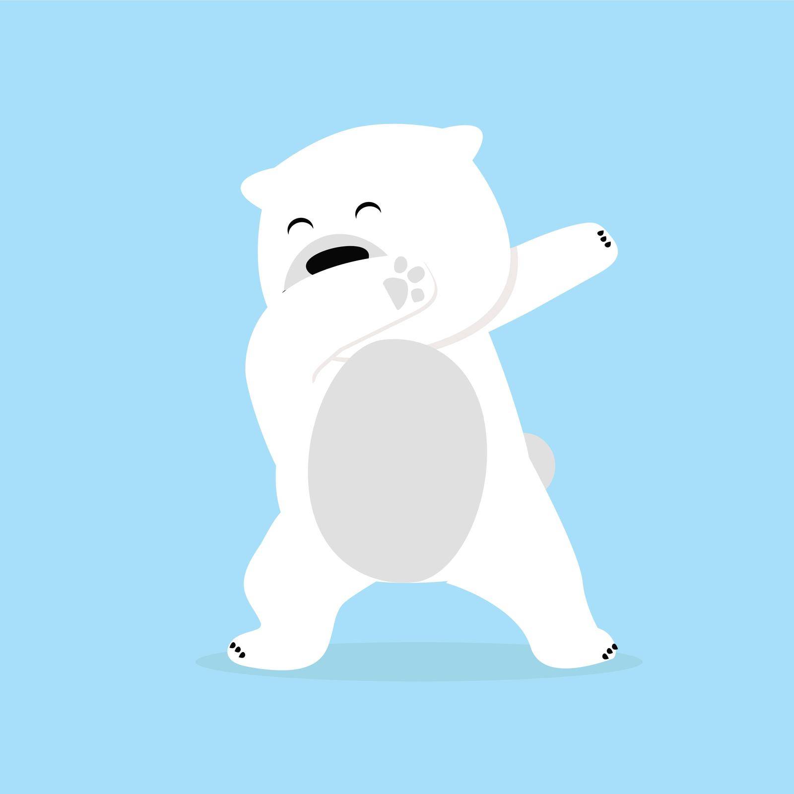 Lonely polar Bear dabbing movement