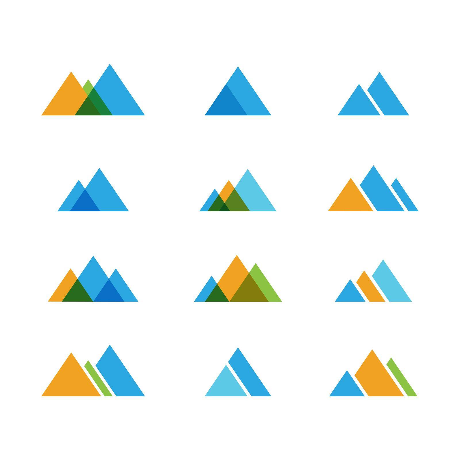 Mountain icon Logo by Elaelo