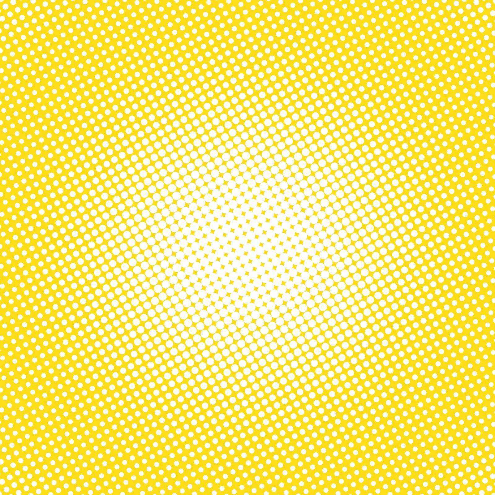 Halftone illustrator. Dots on Background. Yellow and white Geometric Pattern. Abstract Vector illustration. Modern Texture.